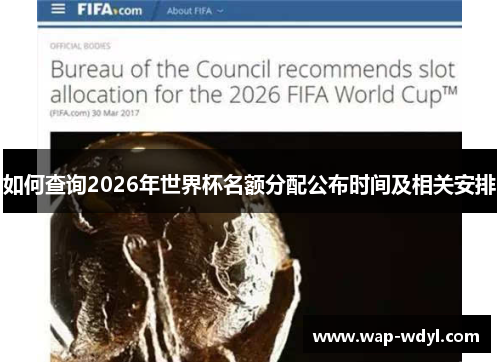 如何查询2026年世界杯名额分配公布时间及相关安排 如何查询2026年世界杯名额分配公布时间及相关安排