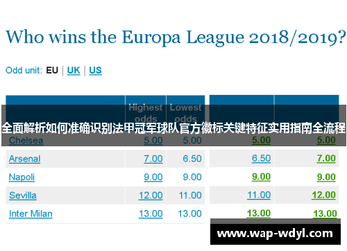 全面解析如何准确识别法甲冠军球队官方徽标关键特征实用指南全流程